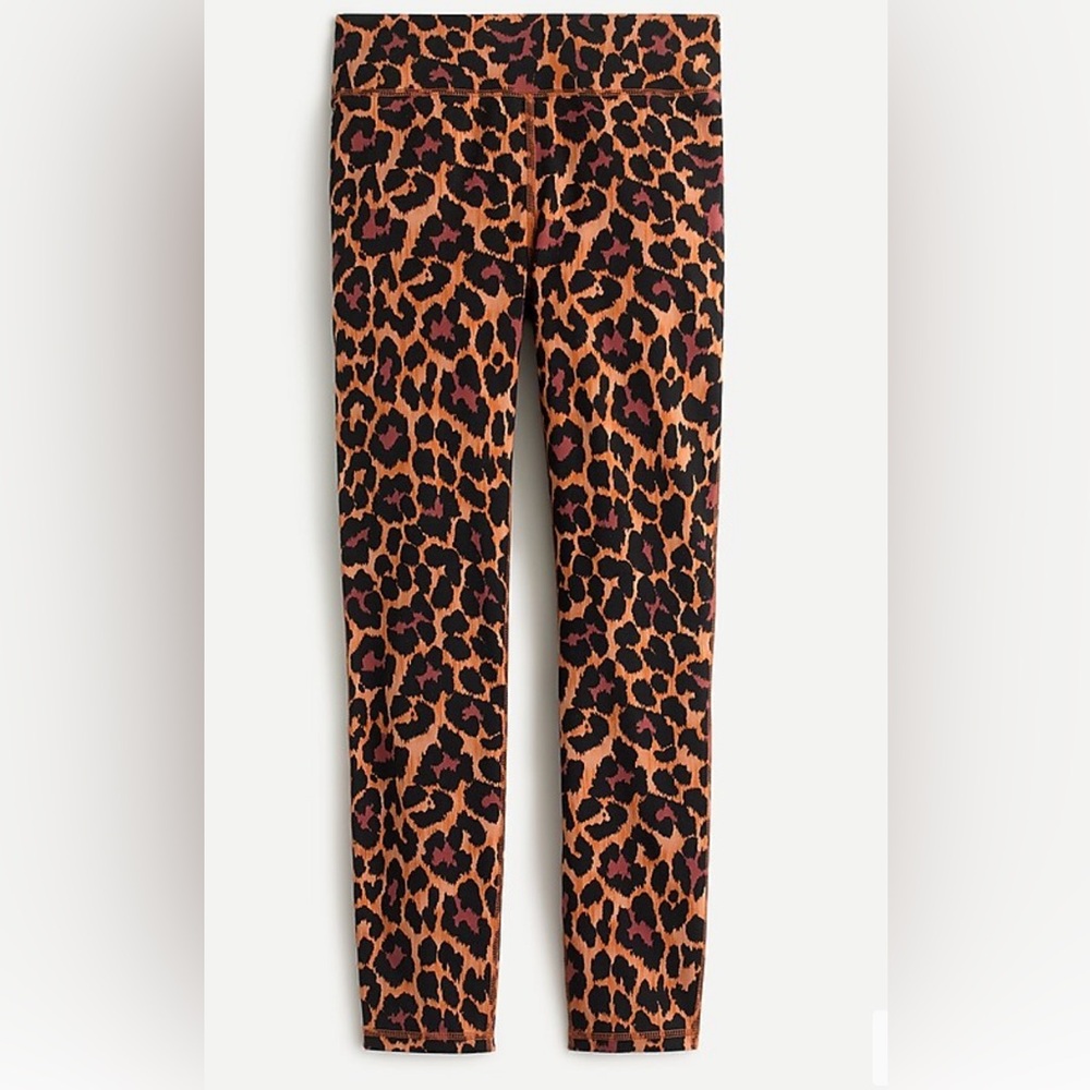 J Crew 7/8 High-rise Leggings in Leopard, S